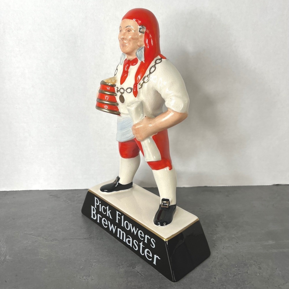 Handpainted Pick Flowers Brewmaster Figurine Carlton Ware Made In England Decor